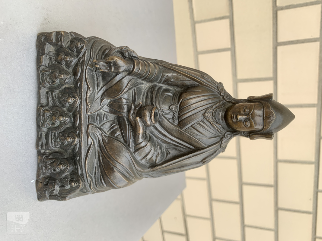 A BRONZE FIGURE OF PADMASAMBHAVA - 图6